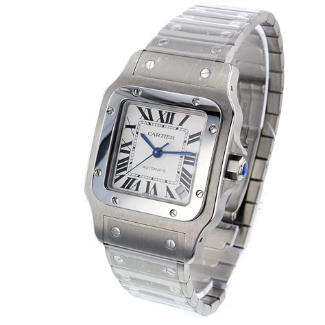 cartier santos galbee xl mens watch|cartier santos watch cost.